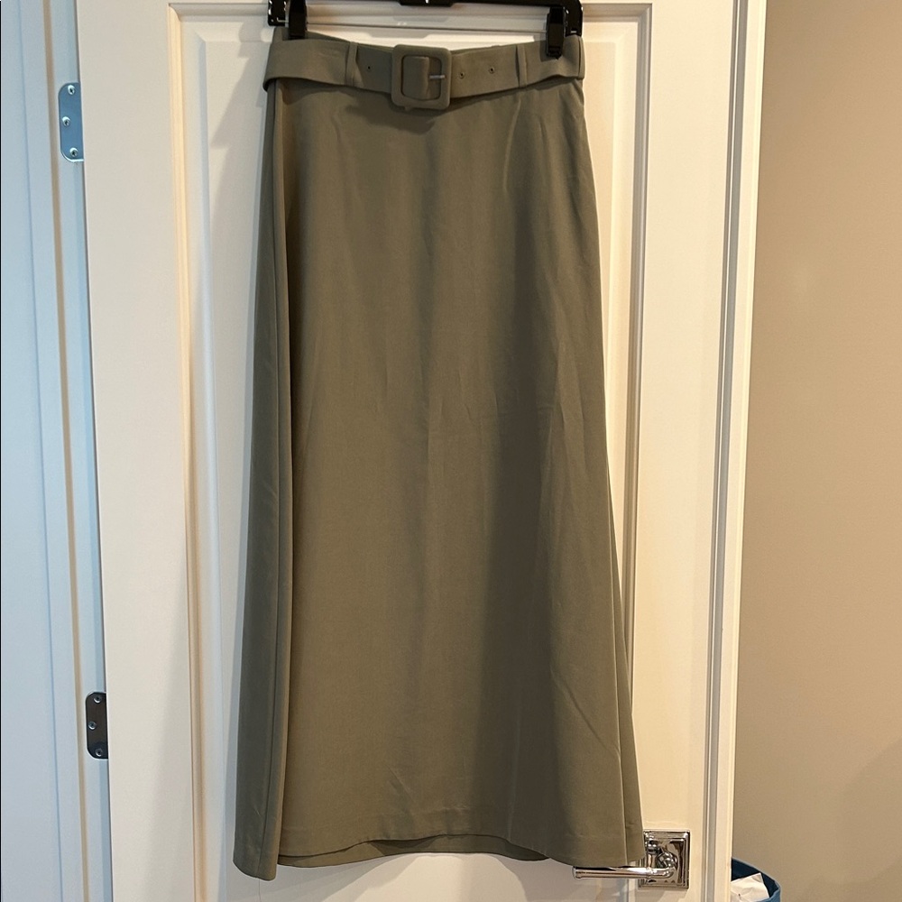 Favorite Daughter Olive Belted Maxi Skirt